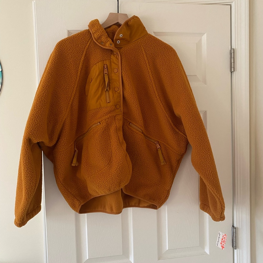 free people hit the slopes jacket in camel